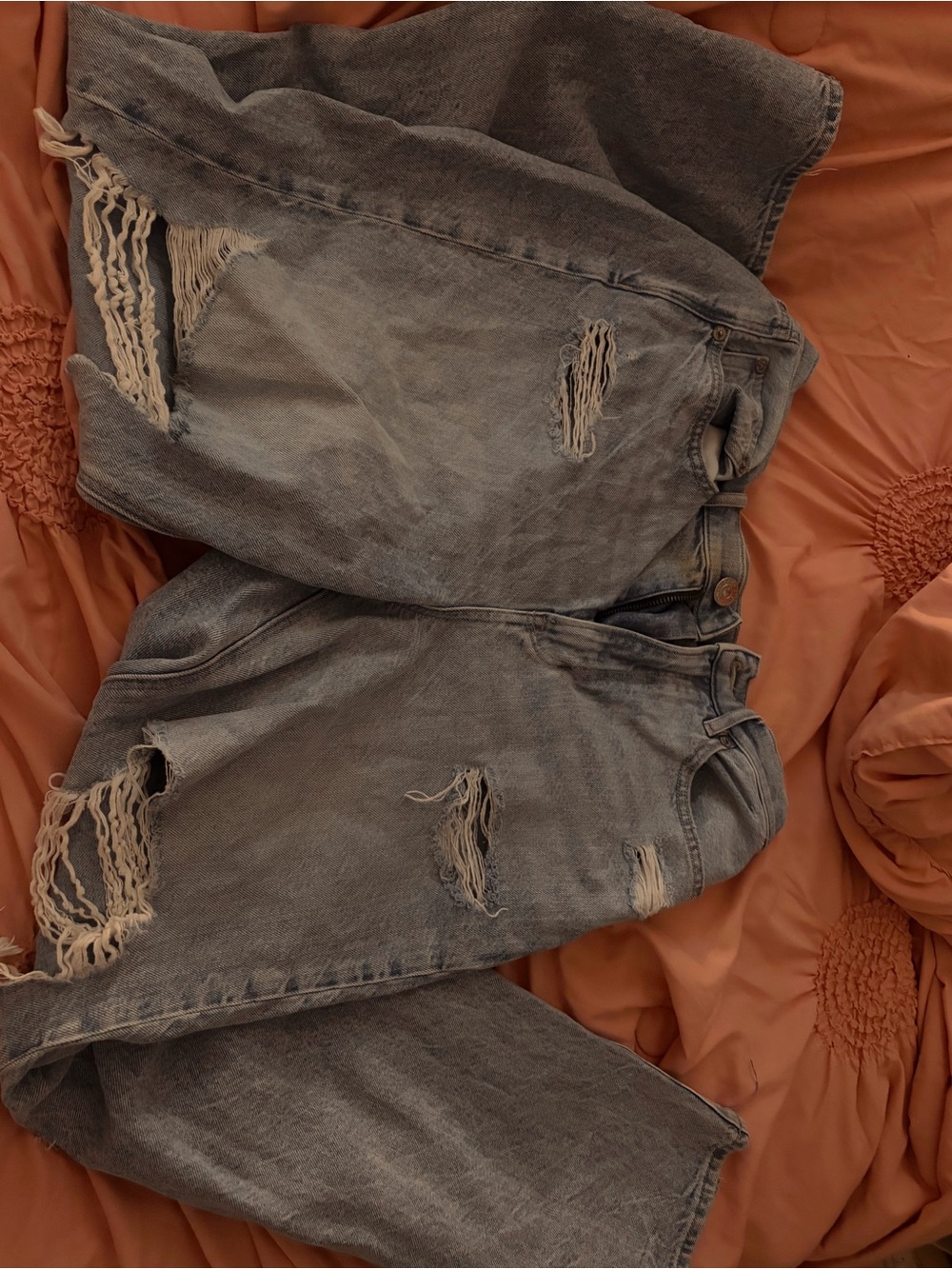American Eagle Outfitters Distressed Light Wash Jeans